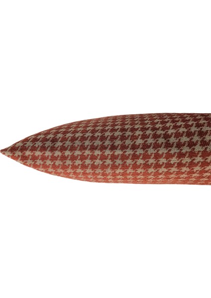 Pıllows Store Küçük Kazayağı Desenli Kiremit Kırlent Kılıfı 45CM*45CM