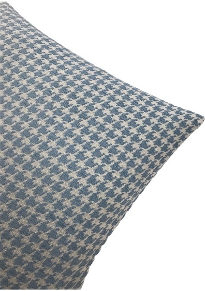 Pıllows Store Küçük Kazayağı Desenli Turkuaz-Beyaz Kırlent Kılıfı 45CM*45CM modelleri