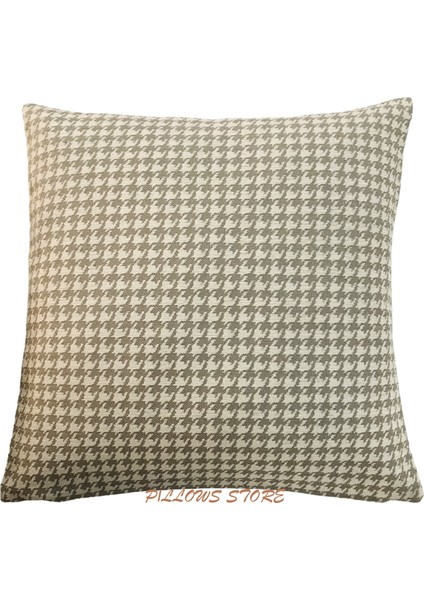 Pıllows Store Küçük Kazayağı Desenli Krem Kırlent Kılıfı 45CM*45CM