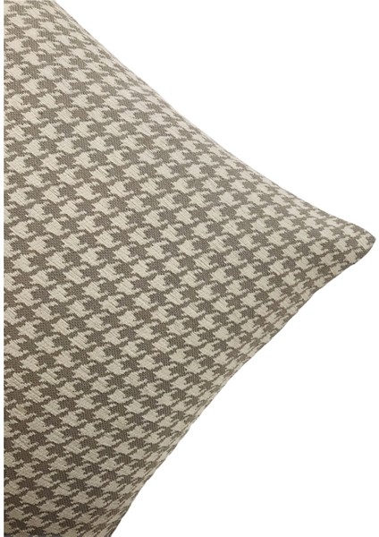 Pıllows Store Küçük Kazayağı Desenli Krem Kırlent Kılıfı 45CM*45CM