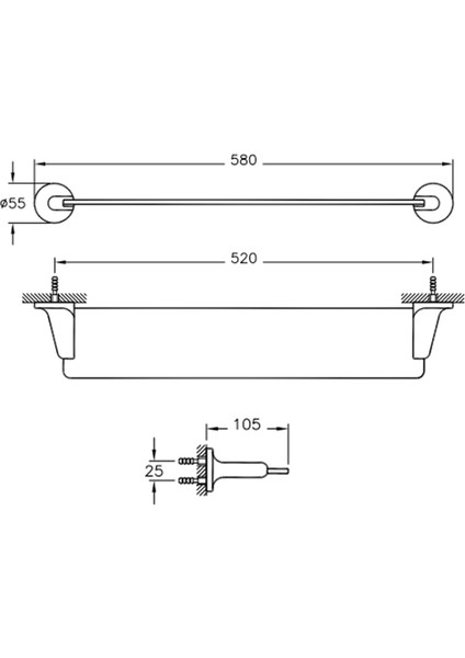 Marin A44940 Etajer, Krom