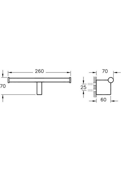 Vitra Diagon A44436 Tuvalet Kağıtlık Ikili