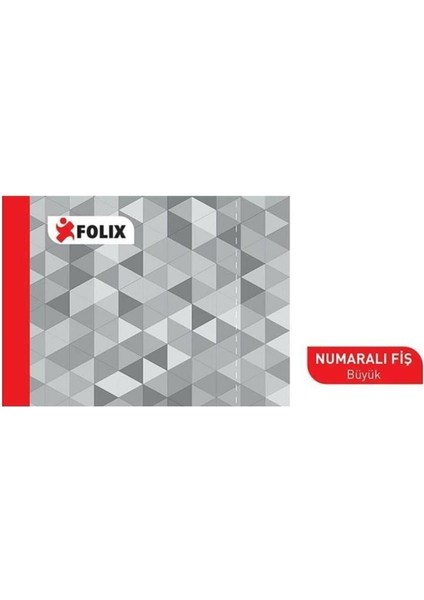 Numaralı Fiş Büyük 100 Yaprak Tekli