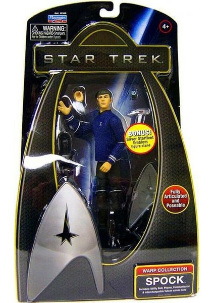 Startrek Warp Collectıon Spock Wıth S.s Emblem Fıguru