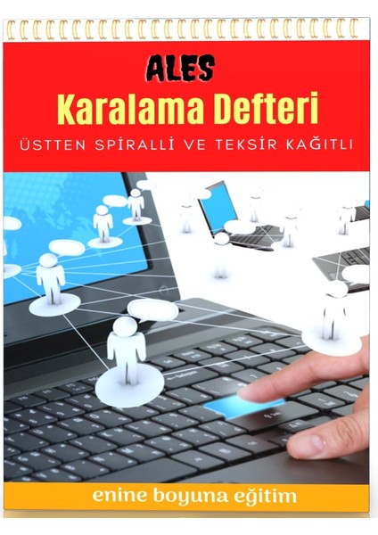 Enine Boyuna Eğitim Spiralli Karalama Defteri – Ales (Teksir Kağıtlı)
