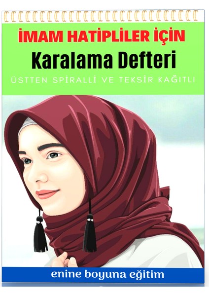 Spiralli Imam Hatipler Için Karalama Defteri (Teksir Kağıtlı)