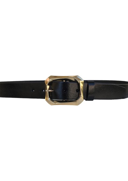 Deri Gold Tokalı Kadın Kemeri 4 cm