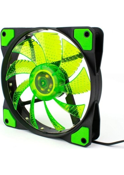 12 cm Ledli Fan Yeşil