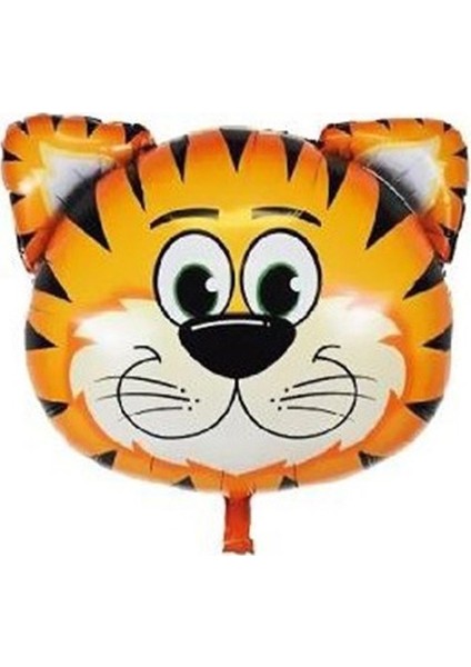 Folyo Balon Doğum Günü Balonu Parti Balonu 45 cm Kaplan