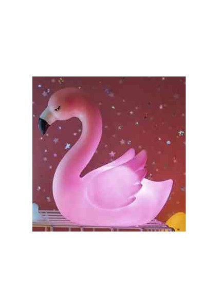 LED Işıklı Flamingo Masa Lambası Dekoratif Aydınlatma