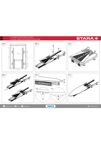 Starax Katlanır Ütü Masası indirimleri