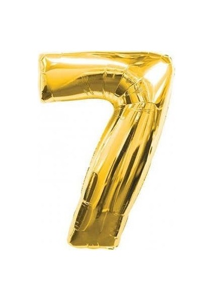 7 Folyo Balon Gold 100 cm Helyum Balon Uçan Balon