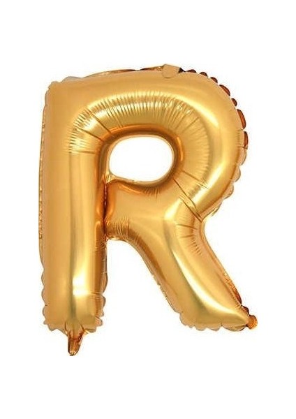 R Folyo Balon Gold 100 cm Helyum Balon Uçan Balon