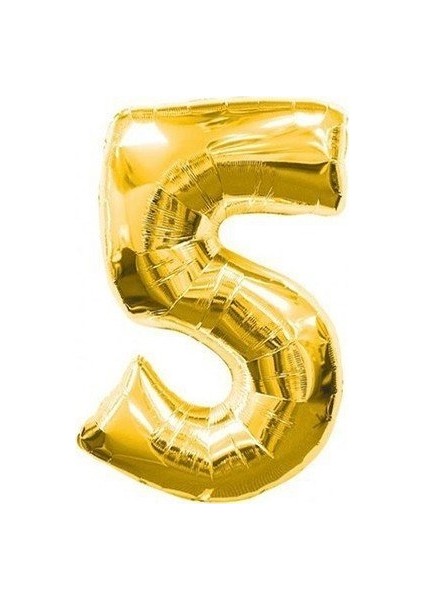 Gold Folyo Balon 5 Rakamı