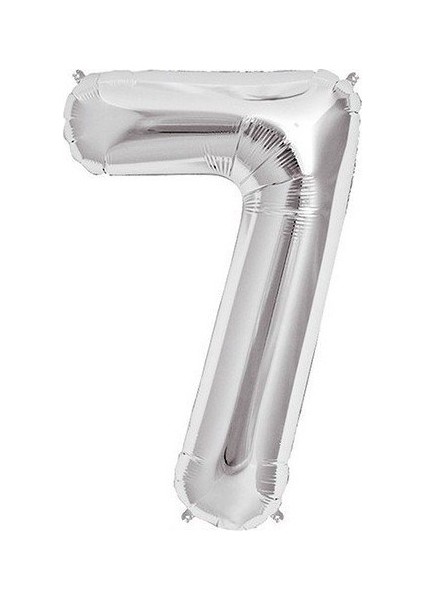 Gümüş Folyo Balon 7 Rakamı