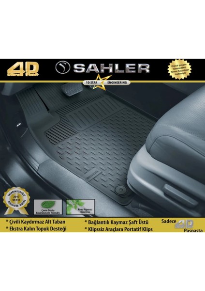 Sahler Opel Grandland x 2017+ 4.5d Havuzlu Paspas Siyah indirimleri