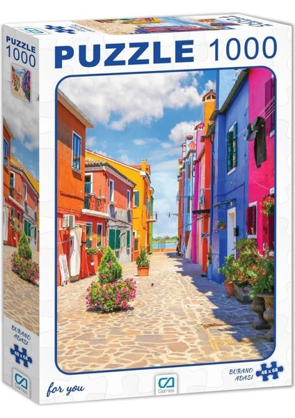 Ca Games Burano Adası 1000 Parça Puzzle