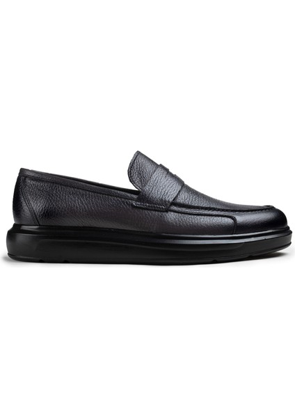Deri Gri Comfort Erkek Loafer