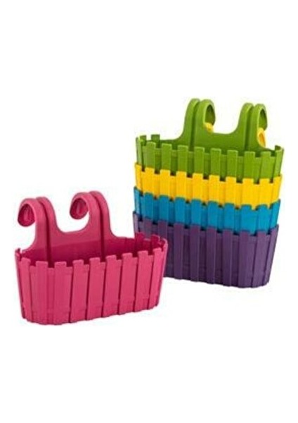 Akasya Balkon Saksı Kolay Askı 30 cm 3 Lt