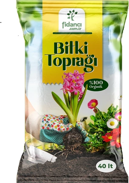 Yalova Fidan Market 40 Litre Torf Bitki Toprağı Çiçek Toprağı Perlit Cocopeat Katkılı Fidancı 40 Lt Torf