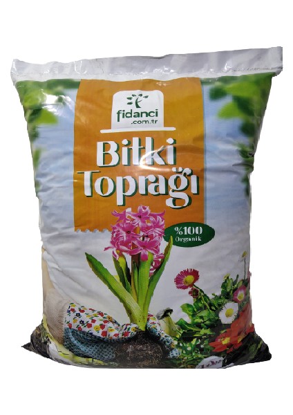 Yalova Fidan Market 40 Litre Torf Bitki Toprağı Çiçek Toprağı Perlit Cocopeat Katkılı Fidancı 40 Lt Torf