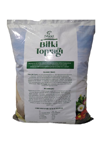 Yalova Fidan Market 40 Litre Torf Bitki Toprağı Çiçek Toprağı Perlit Cocopeat Katkılı Fidancı 40 Lt Torf