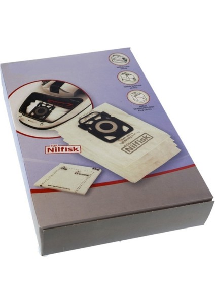Nilfisk Power P10 - P 40 Kutulu Toz Torbası 4lü