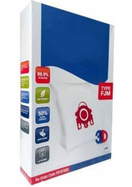 Miele Classic C1 Ecoline Kutulu Toz Torbası 4lü