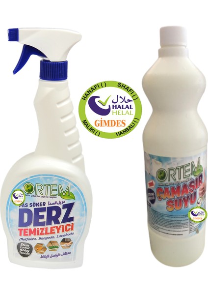 Derz Temizleyici ve Çamaşır Suyu Gimdes Sertifikalı