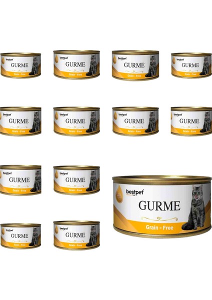 Gurme Kedi Konservesi Tavuklu 100 gr - 12'li