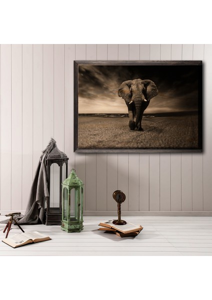 Ahşap Tablo Strong Elephant