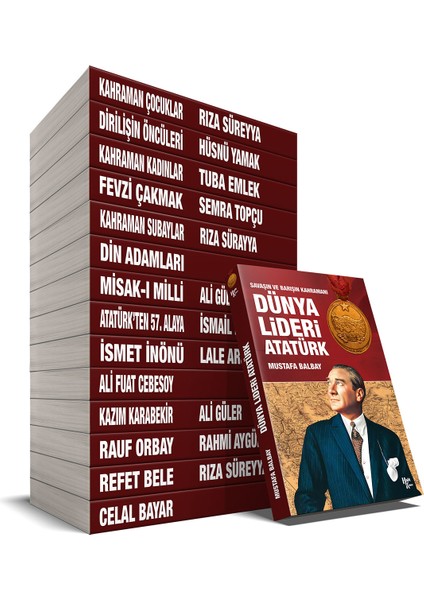 Savaşın ve Barışın Kahramanları Seti - 15 Kitap