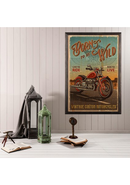 Ahşap Tablo Born To Be Wild