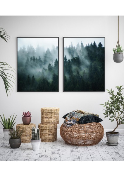 Çerçeve Poster Set Forest 2'li