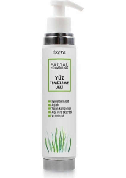 ixora Hyalüronik Asit, Aloe Vera ve Yosun Kompleksi İçerikli Nemlendirici Yüz Temizleme Jeli 200 ml