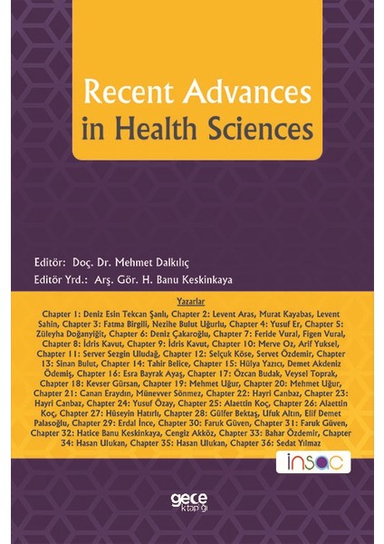 Recent Advances In Health Scıences - Mehmet Dalkılıç- H. Banu Keskinkaya