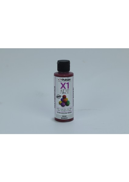 Polisanx1 Multisurface Hobi Boyası Bordo 0041