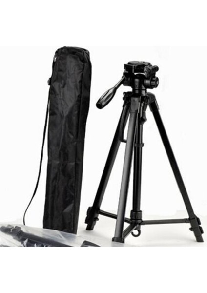 175 cm Profesyonel Tripod 3 Ayaklı Tutacak Bluetooth Uzaktan Kumandalı Telefon Tutucu ve Çanta Hediyeli Tripod