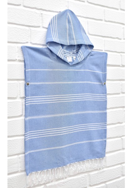Peştemal Çocuk Panço Çizgili Mavi