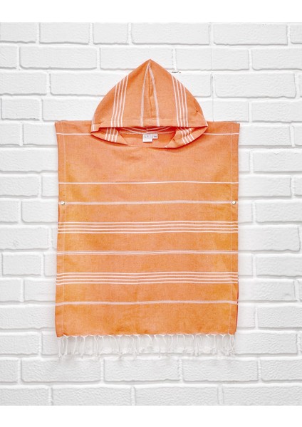 Peştemal Çocuk Panço Çizgili Turuncu