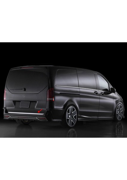 S Dizayn Mercedes Vito W447 Krom Bagaj Alt Çıtası 2014 Üzeri