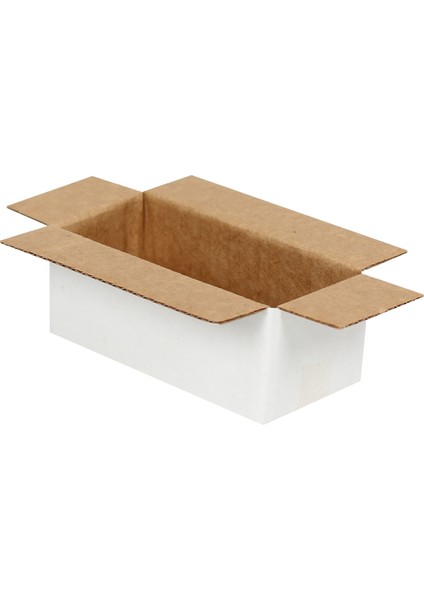 8,5x3,5x3cm Tek Oluklu Koli -Beyaz 25'li