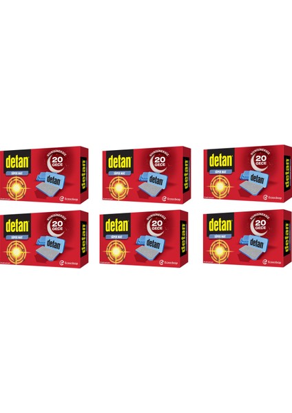 Sivrisineksiz 20 Gece Süper Mat Yedek Tablet x 6 Adet