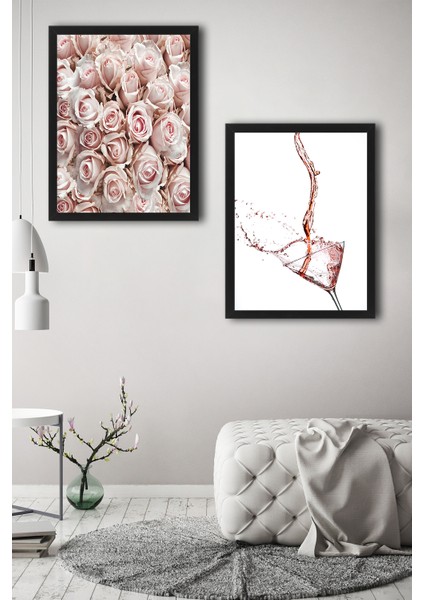 Çerçeve Hediyeli Poster Set Rose 2'li