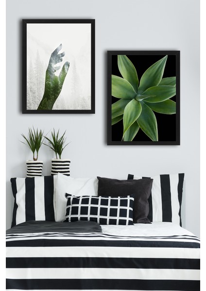 Çerçeve Hediyeli Poster Set Green Touch 2'li