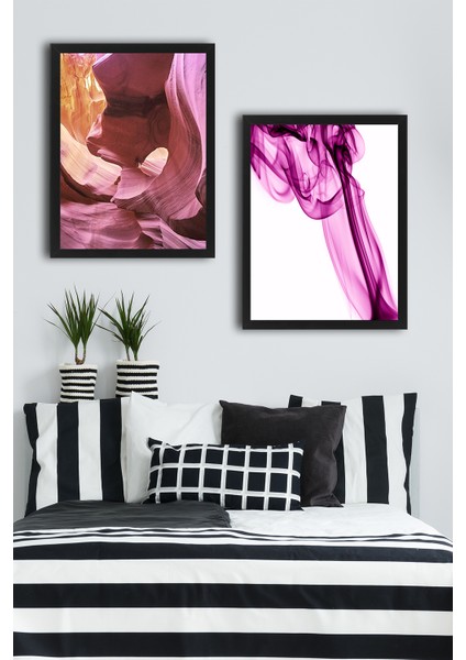 Çerçeve Hediyeli Poster Set Soft Pink 2'li