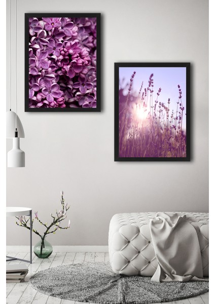 Çerçeve Hediyeli Poster Set Purple 2'li