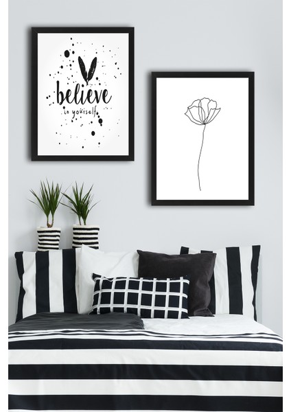 Çerçeve Hediyeli Poster Set Believe 2'li