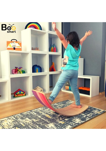 Denge Tahtası Pinky Büyük Boy - Doğal Ahşap