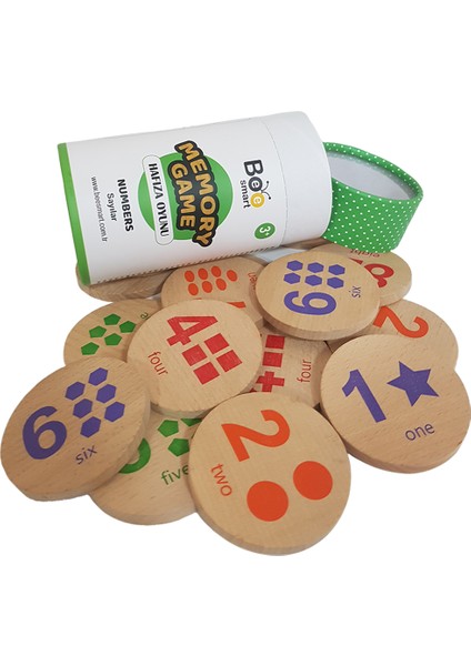 Memory Game Klasik 4'lü Set 3 Yaş ve Üzeri Eşleştirme Ahşap Hafıza Oyunu
